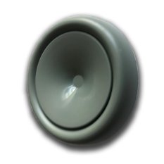 Anemostat talířový ventil přívodní s límcem d100 mm - šedý