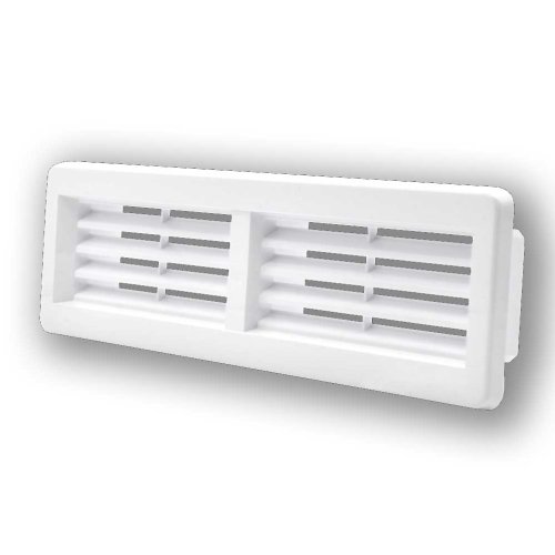 Vetracia mriežka pre ploché potrubie 220x55 mm - biela