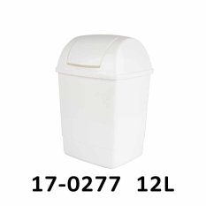Odpadkový kôš KLIP 12 L s otočným vekom - sivý