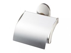 PASSION – Držiak na toaletný papier s poklopom – zlatá/nikl saten – BISK 03573