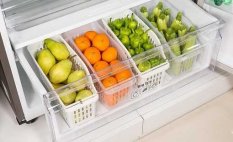 Organizér do lednice a kuchyně 07402 - 300 x 128 x 141 mm - bílá