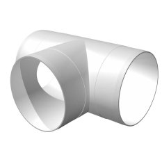 Spojka trojitá pro větrací potrubí d125 mm T-díl
