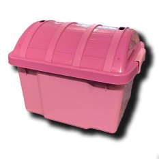 Úložný box PIRÁT - detská truhla na hračky - ružová