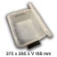 Úložný box UNO BOX 11 L priehľadný s vekom a madlom - 375 x 300 x 170 mm