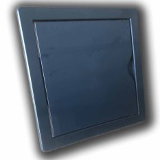 Plastové revízne dvierka 300 x 300 mm s montážnym golierom– čierná