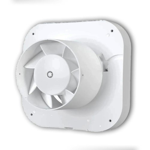 Ventilátor ROUND d125 mm se zpětnou klapkou a barevnými kroužky