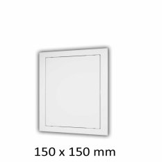 Plastové revízne dvierka 150 x 150 mm s montážnym golierom