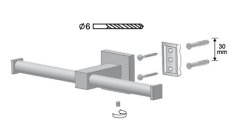 ARKTIC – Držák na WC papír na dvě role – chrom – 01474
