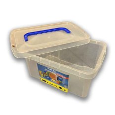 Úložný box HOME BOX 9 L průhledný s víkem - 200 x 290 x V 165 mm