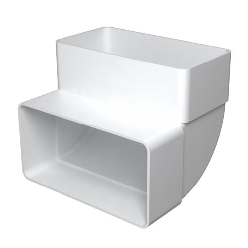 Koleno vertikální 90° pro ploché potrubí 110x55 mm