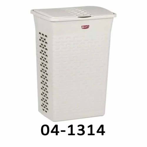 Kôš na bielizeň BASK 55L - biely - 04-1314