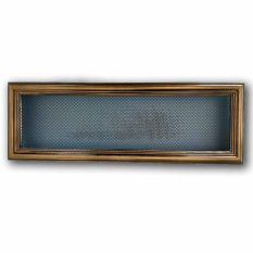 Krbová mřížka s límcem 170 x 500 mm - zlatá tmavá - bez žaluzie