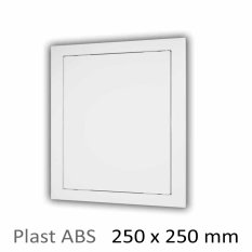Plastové revízne dvierka 250 x 250 mm s montážnym golierom