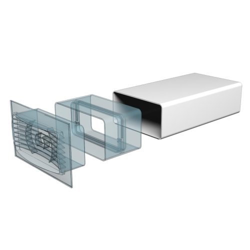 Ploché ventilačné potrubie 110x55 dĺžka 500 mm