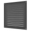 Vetracia kovová plochá mriežka 200x200 mm so sieťkou proti hmyzu - sivá