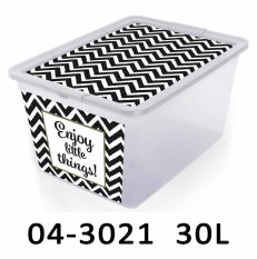Úložný box DECO 30L dekor zigzak