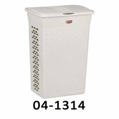 Kôš na bielizeň BASK 55L - biely - 04-1314