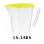 Plastový džbán 1 l s odmerkou a vekom - Plast Team 15-1385
