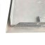 Revízne vaňové dvierka oceľové 400 x 400 mm s golierom a štvorcovým zámkom - biela