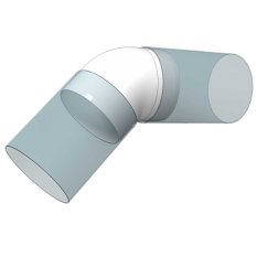 Koleno kulaté 45° pro větrací potrubí d150 mm