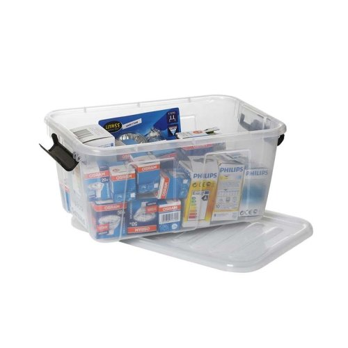 Úložný box HOME BOX 3 L s víkem a klipsy - 15-2234