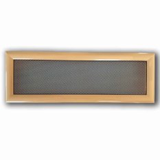 Krbová mřížka s límcem 170 x 500 mm - béžová - bez žaluzie