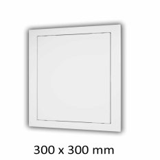 Plastové revízne dvierka 300 x 300 mm s montážnym golierom
