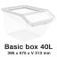Úložný box Basic Box 40 L se zkoseným čelem