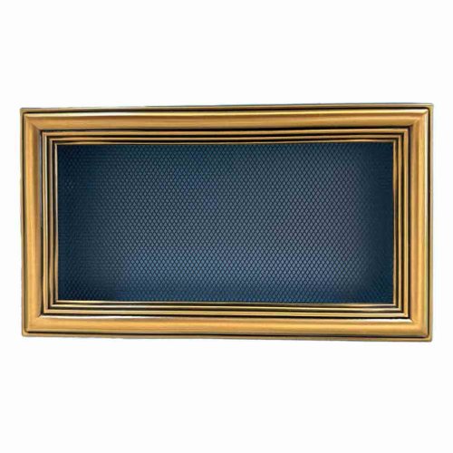 Krbová mřížka s límcem 170 x 300 mm - zlatá - bez žaluzie