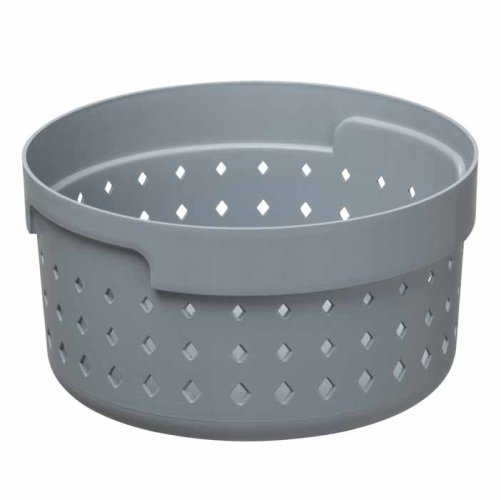 Plastový košík SEOUL kulatý 5122 – organizér 14x14x7 cm – černá