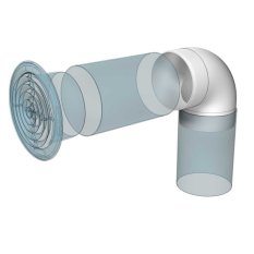 Koleno kulaté 90° pro větrací potrubí d150 mm